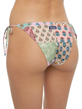 Virgo classic swim briefs with floral patch print