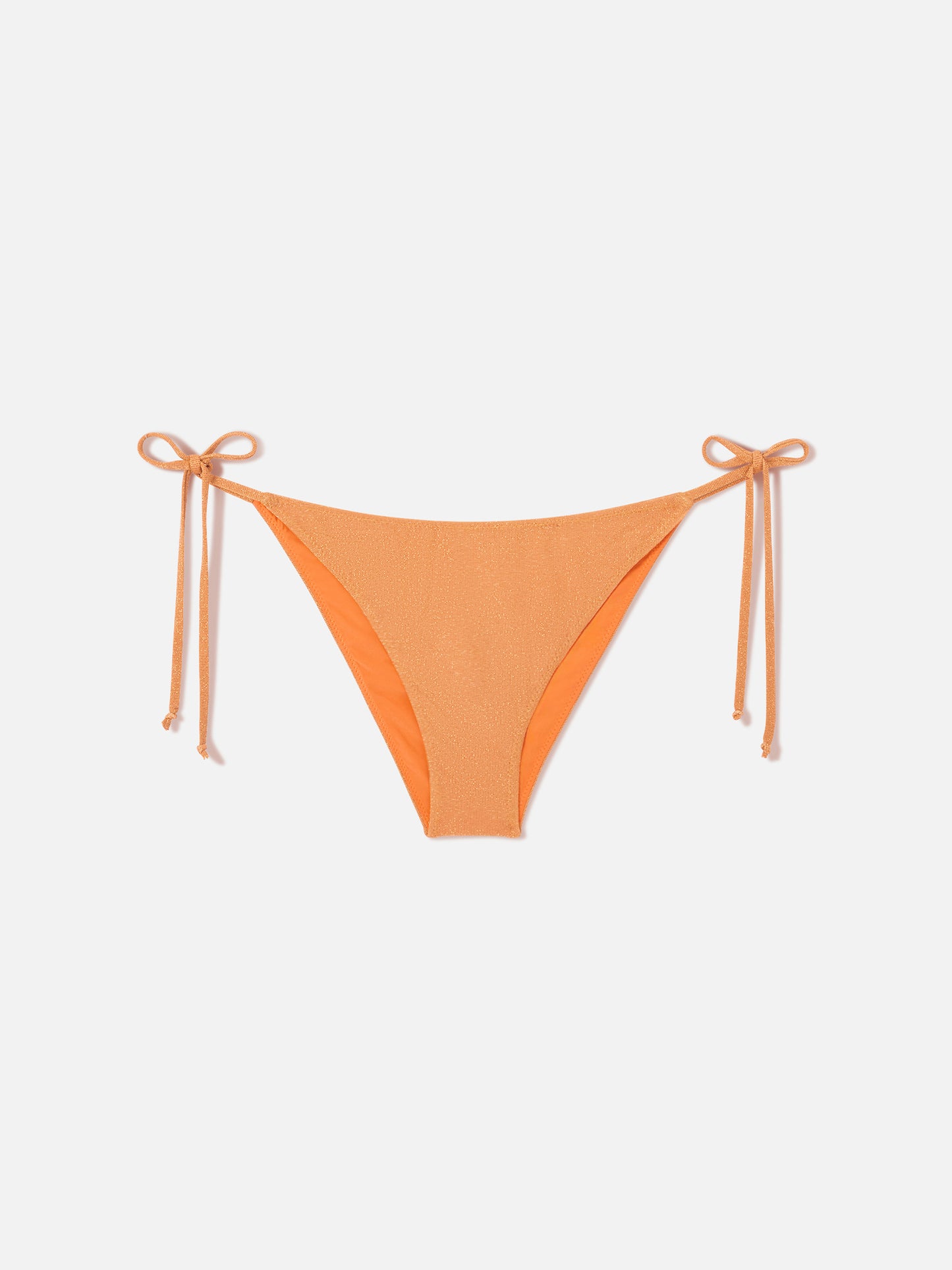 Orange Virgo einfarbige Lurex-Badehose 
