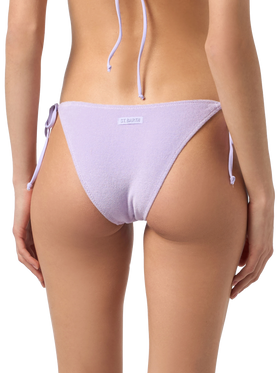 Woman lilac terry triangle bikini Leah Virgo - MC2 Saint Barth
