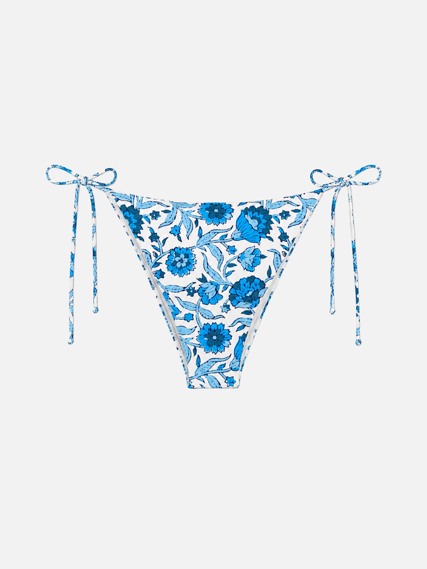 Bas de bikini classique Virgo avec imprimé batik bleu 