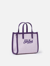 Lilac Mini Vivian Straw handbag