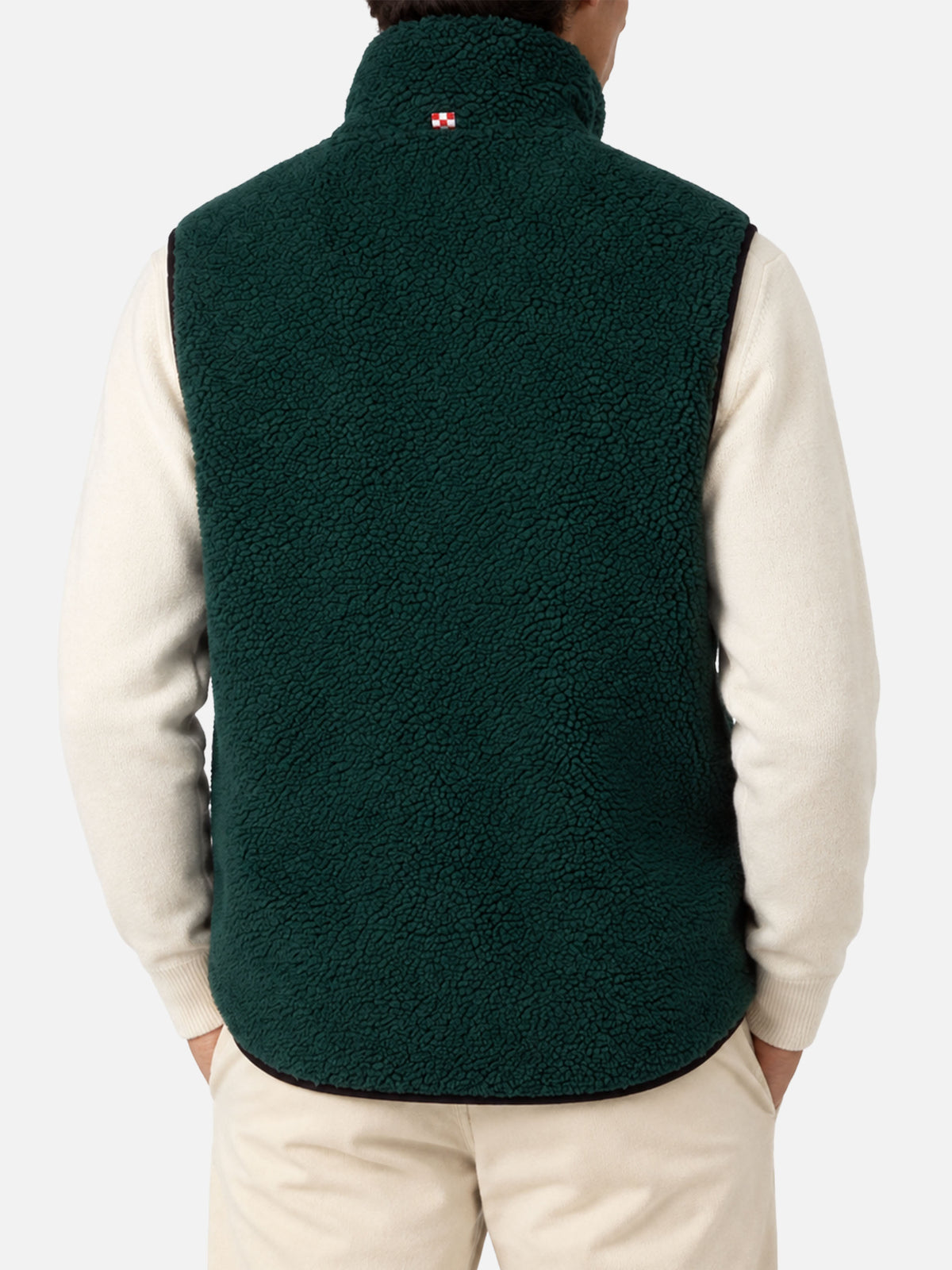 Gilet Wanaka in sherpa fantasia pied de poule
