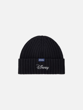 Black Wengen beanie with Party Man embroidery and patch | Special edition