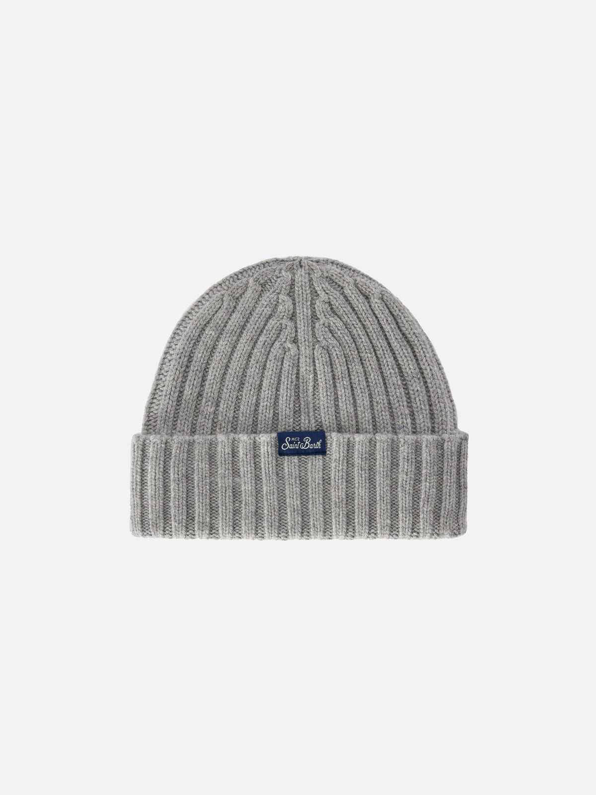 Bonnet Wengen gris avec broderie Piccola Peste 