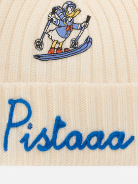 Light grey Wengen beanie with Pistaaa embroidery | Special edition