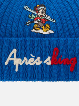 Blue Wengen-Beanie mit Après-Sking-Stickerei | Special edition 