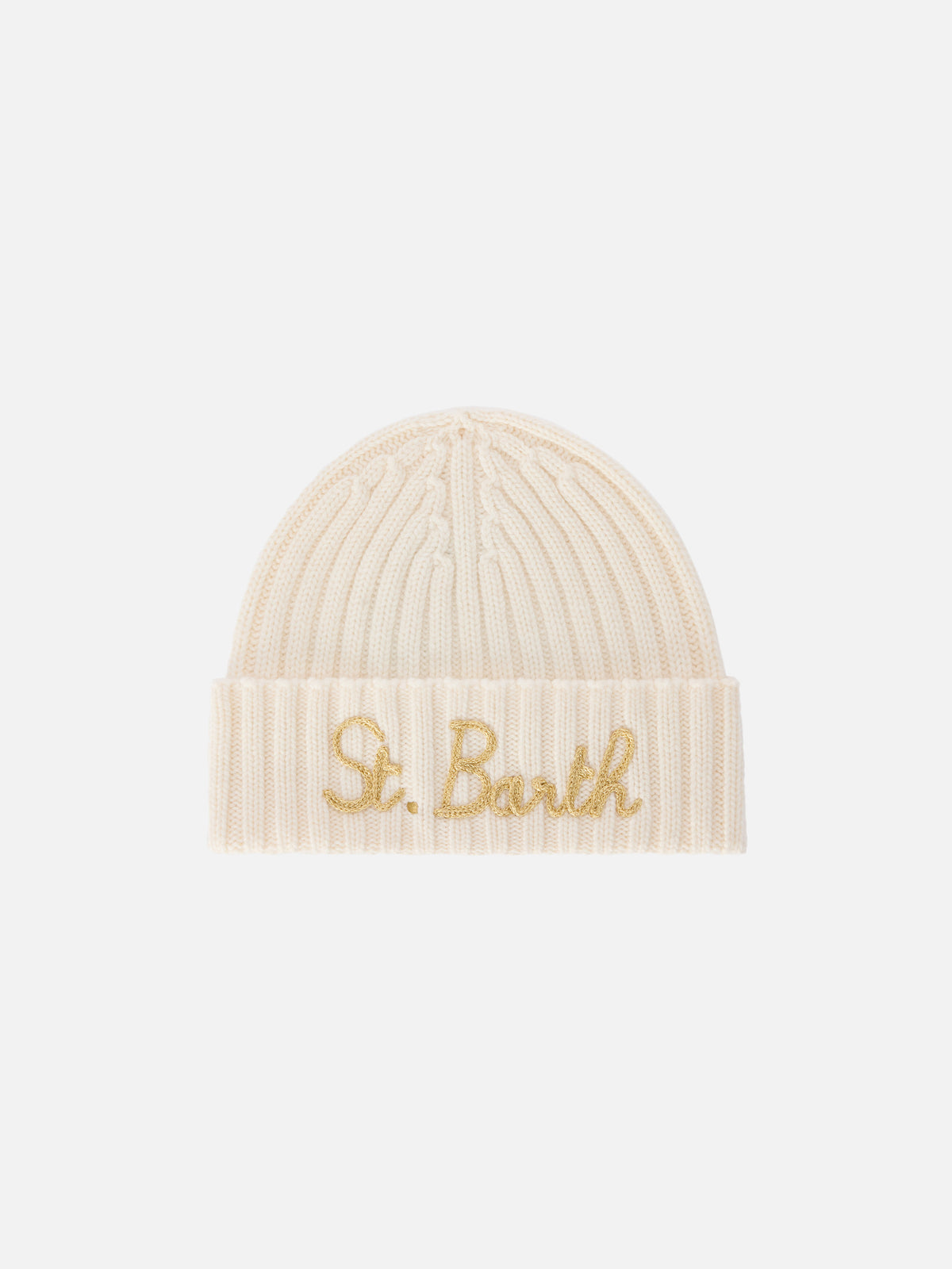 Off white Wengen beanie with logo embroidery