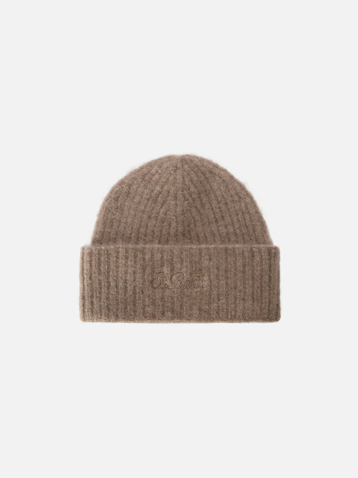 Cappello Wengen in alpaca stretch kaki