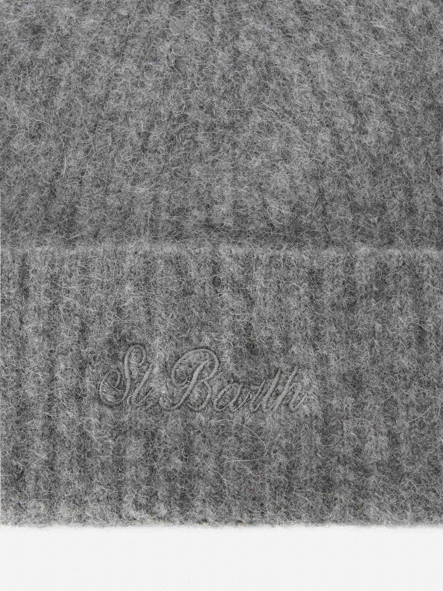 Grey mélange stretch alpaca hat Wengen
