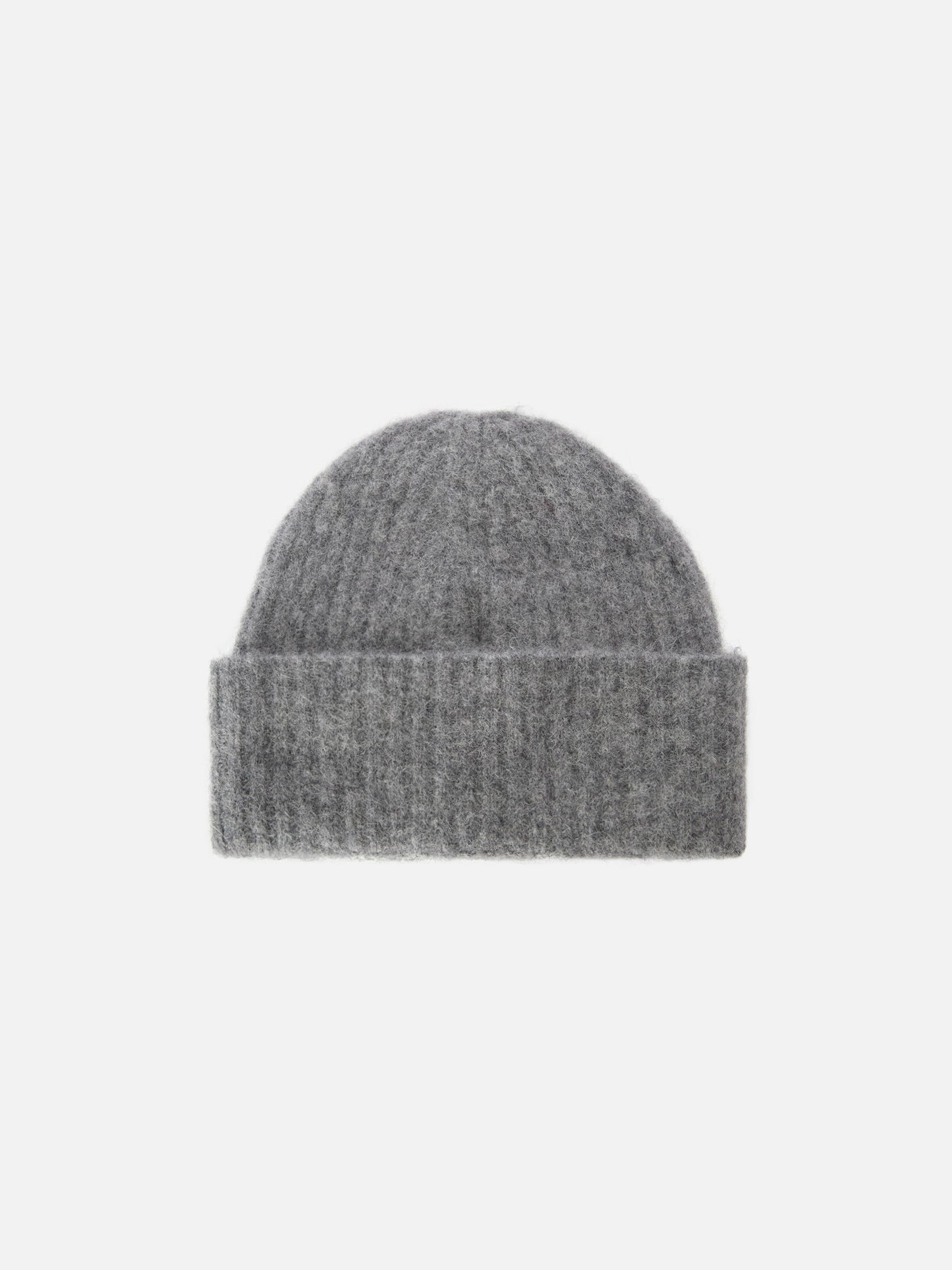 Grey mélange stretch alpaca hat Wengen