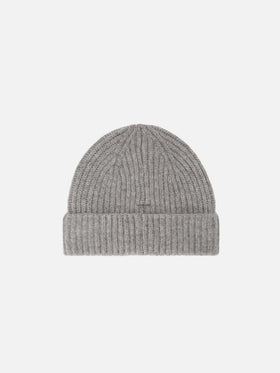 Grey Wengen cashmere beanie