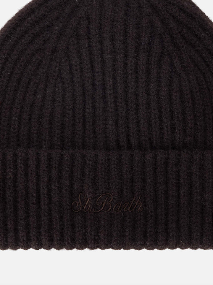 Gorro Wengen de cachemir marrón 