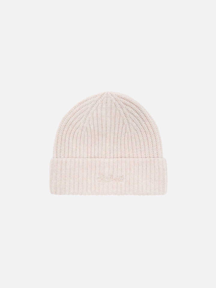 Gorro de cachemir Wengen beige 