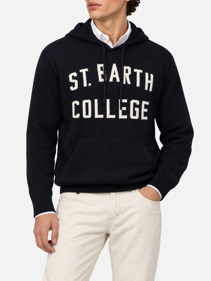 Sudadera con capucha de cashmere mezclado Wood 