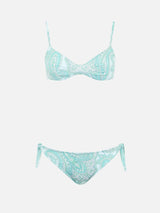 Damen-Bralette-Bikini mit Paisleymuster, May Yali