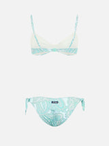 Damen-Bralette-Bikini mit Paisleymuster, May Yali