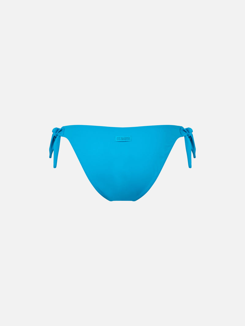 Woman turquoise classic swim briefs Yali