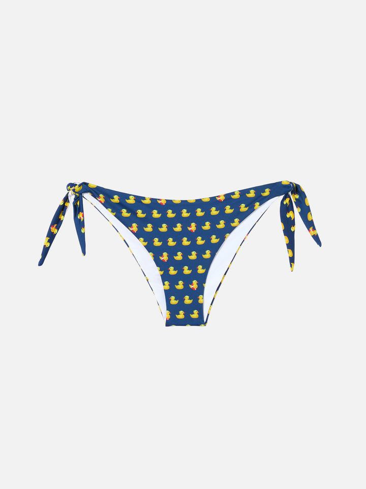 Bikini a bralette con scollo a V da donna May Yali con stampa paperelle