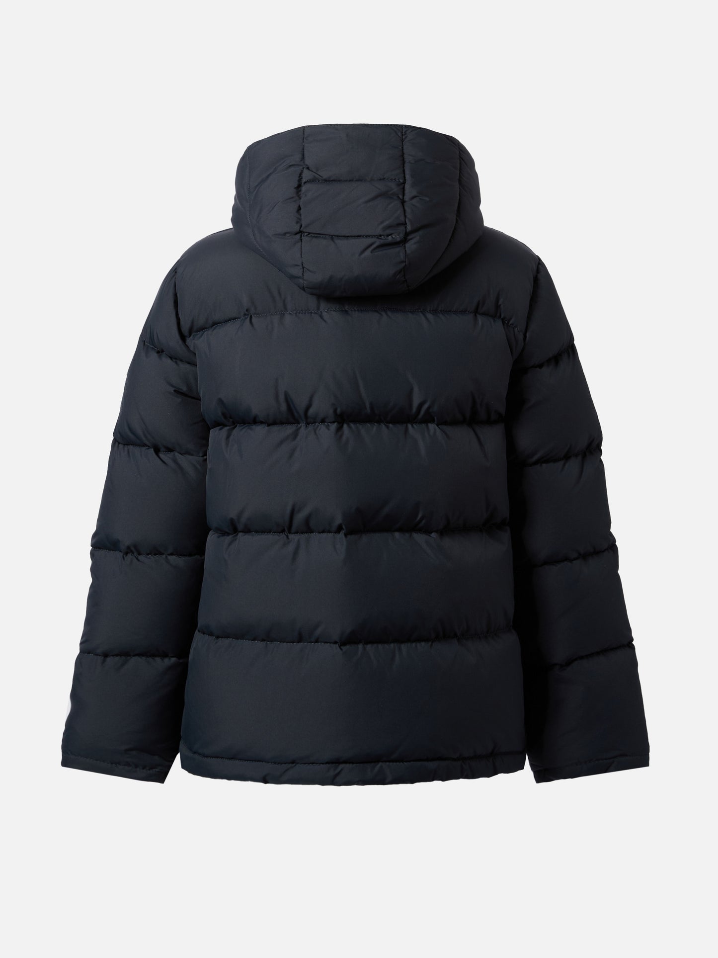 Hooded down padded jacket Baxter in navy blue