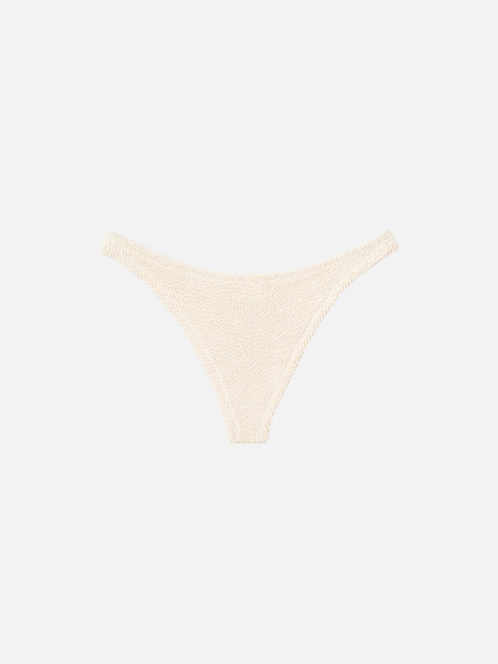 Bandeau-Bikini Yulia Naomi in Crinkle-Beige