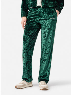 Yvonne grüne Chenille-Hose 