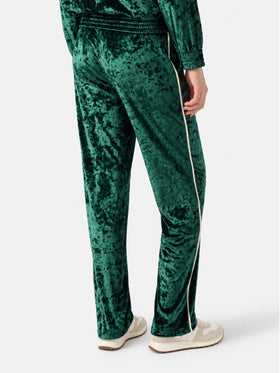 Yvonne grüne Chenille-Hose 