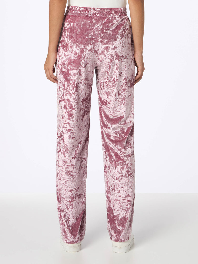 Woman pink chenille jogger pants Yvonne