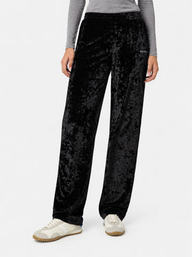 Pantalon de jogging Yvonne en chenille noire 
