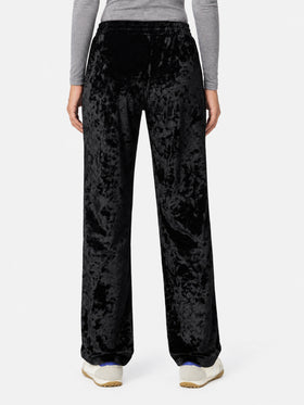 Pantalon de jogging Yvonne en chenille noire 