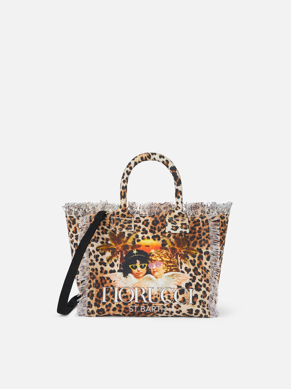 Animalier cotton canvas Mini Vanity bag with Fiorucci print | FIORUCCI SPECIAL EDITION