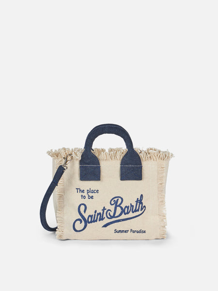 トートバッグ MC2 Saint Barth Mini Vanity bag in floral cotton canvas MC2 Saint Barth cotton canvas Vanity Mini Bag for women