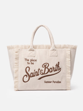 Borsa tote Vanity Sponge in spugna beige