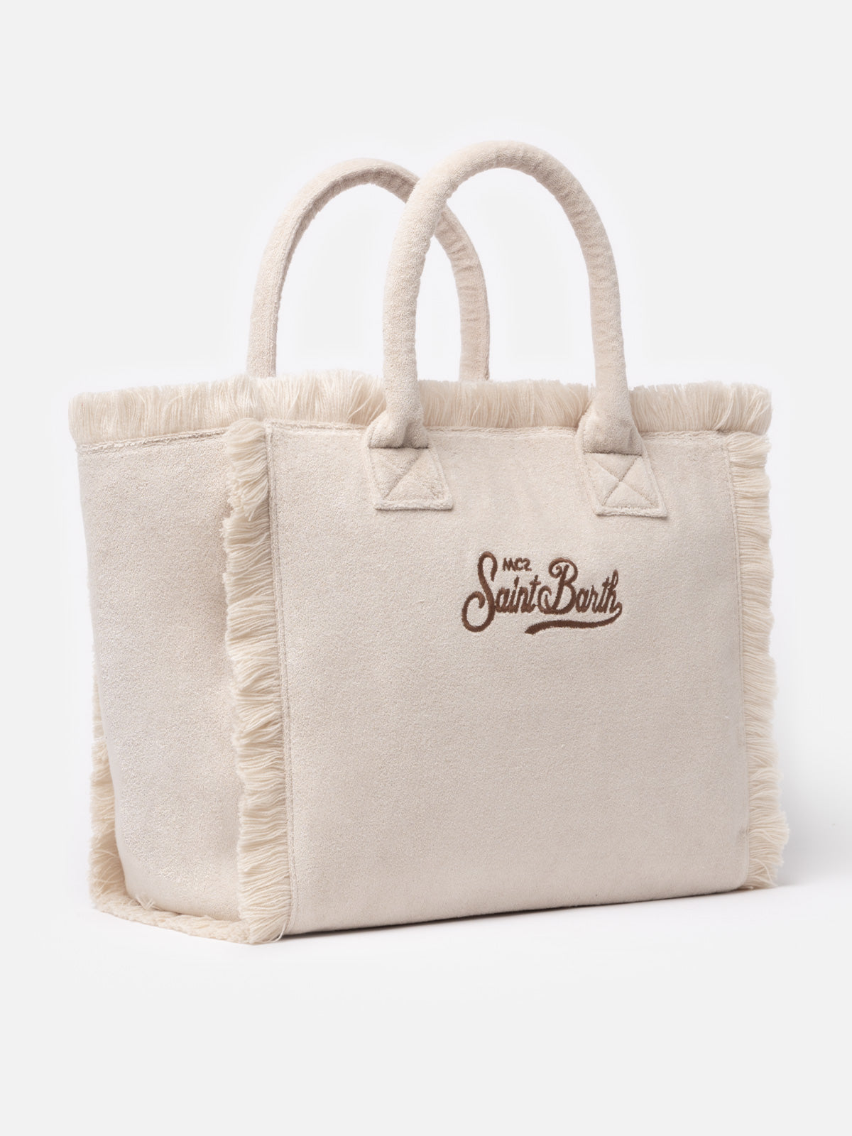 Borsa tote Vanity Sponge in spugna beige