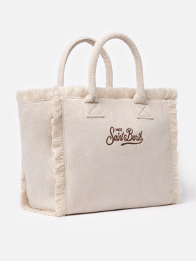 Borsa tote Vanity Sponge in spugna beige