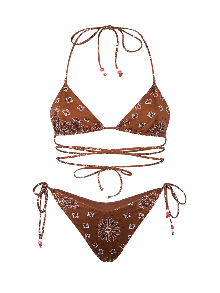 Dreieckiger Bandana-Bikini für Damen