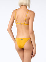 Bikini a triangolo classico giallo ocra da donna Brooke Virgo