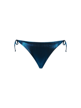 Blaue laminierte Damen-Badehose