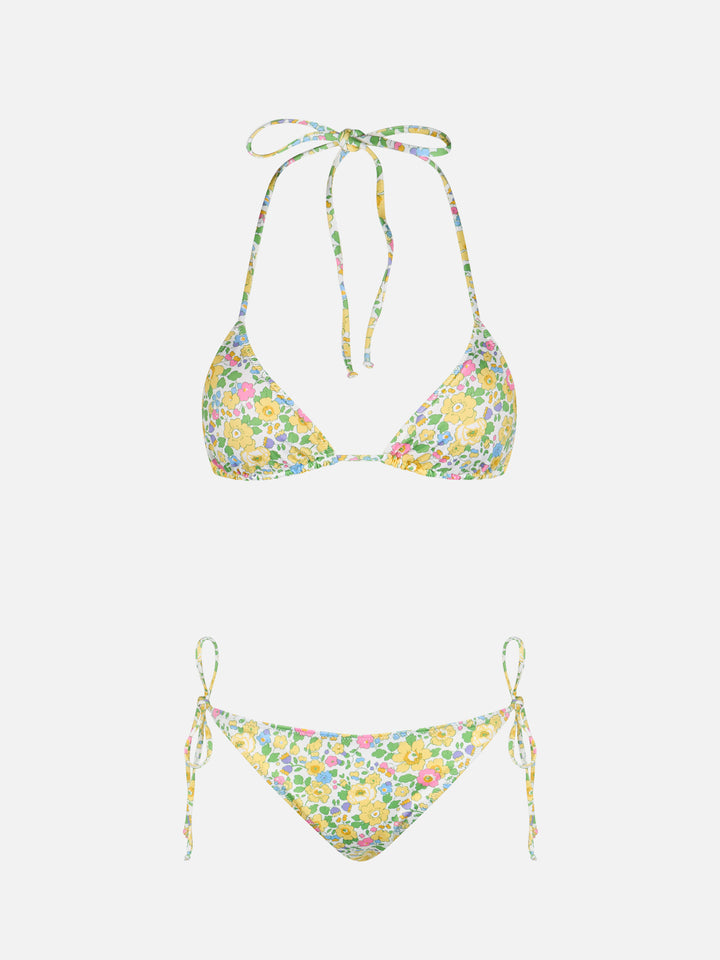 Bikini triangular Betsy de mujer Leah Virgo | MADE WITH LIBERTY FABRIC 