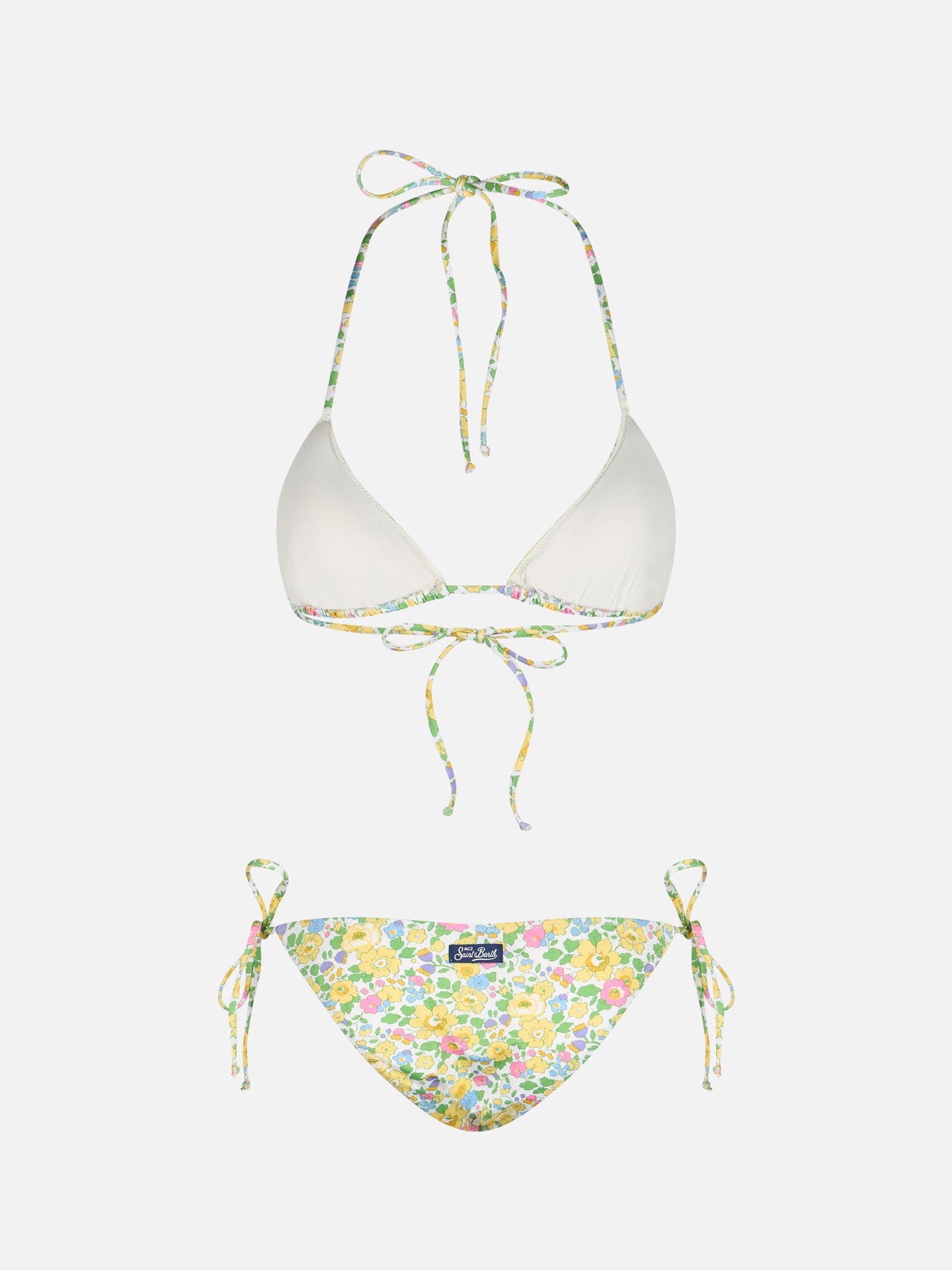 Woman Betsy triangle bikini Leah Virgo | MADE WITH LIBERTY FABRIC