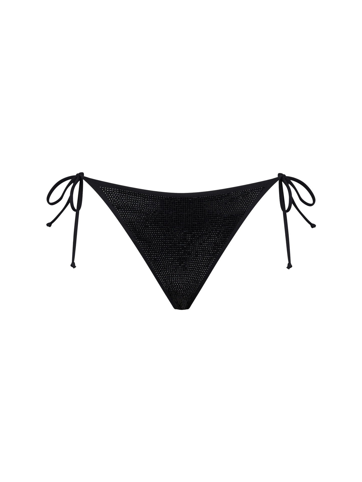 Woman swim briefs with black rhinestones