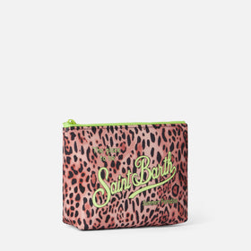 Pochette Aline in scuba con stampa animalier