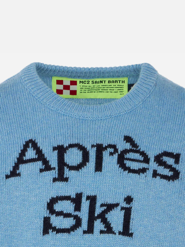 Après Ski boy's light blue sweater