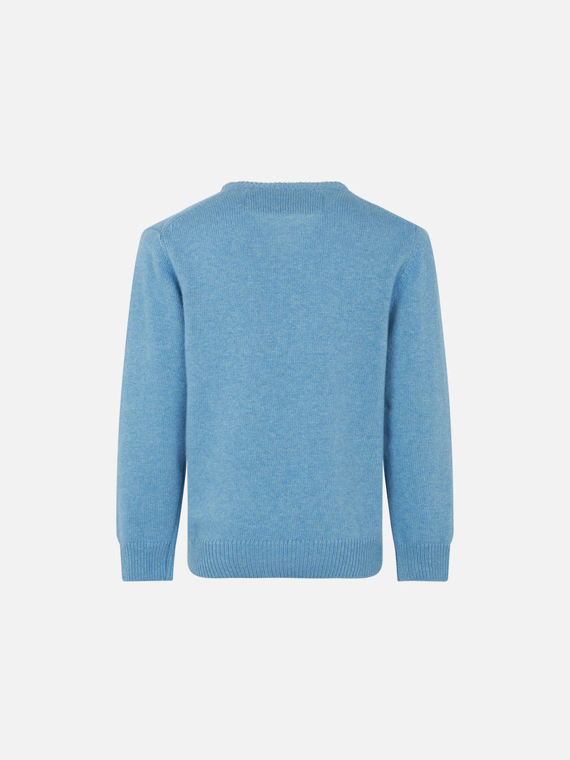 Après Ski boy's light blue sweater