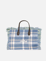 Borsa Colette in tartan lanoso