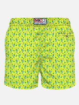 Herren-Badeshorts aus leichtem Stoff mit Mojito-Print