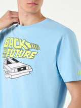 Man cotton t-shirt with Back to the Future car print | BACK TO THE FUTURE SPECIAL EDITION