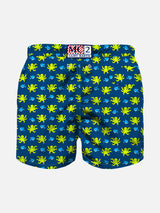 Boy swim shorts with octopus print