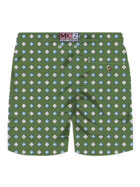 Comfort Light stretch swim shorts with tie print - MC2 Saint Barth
