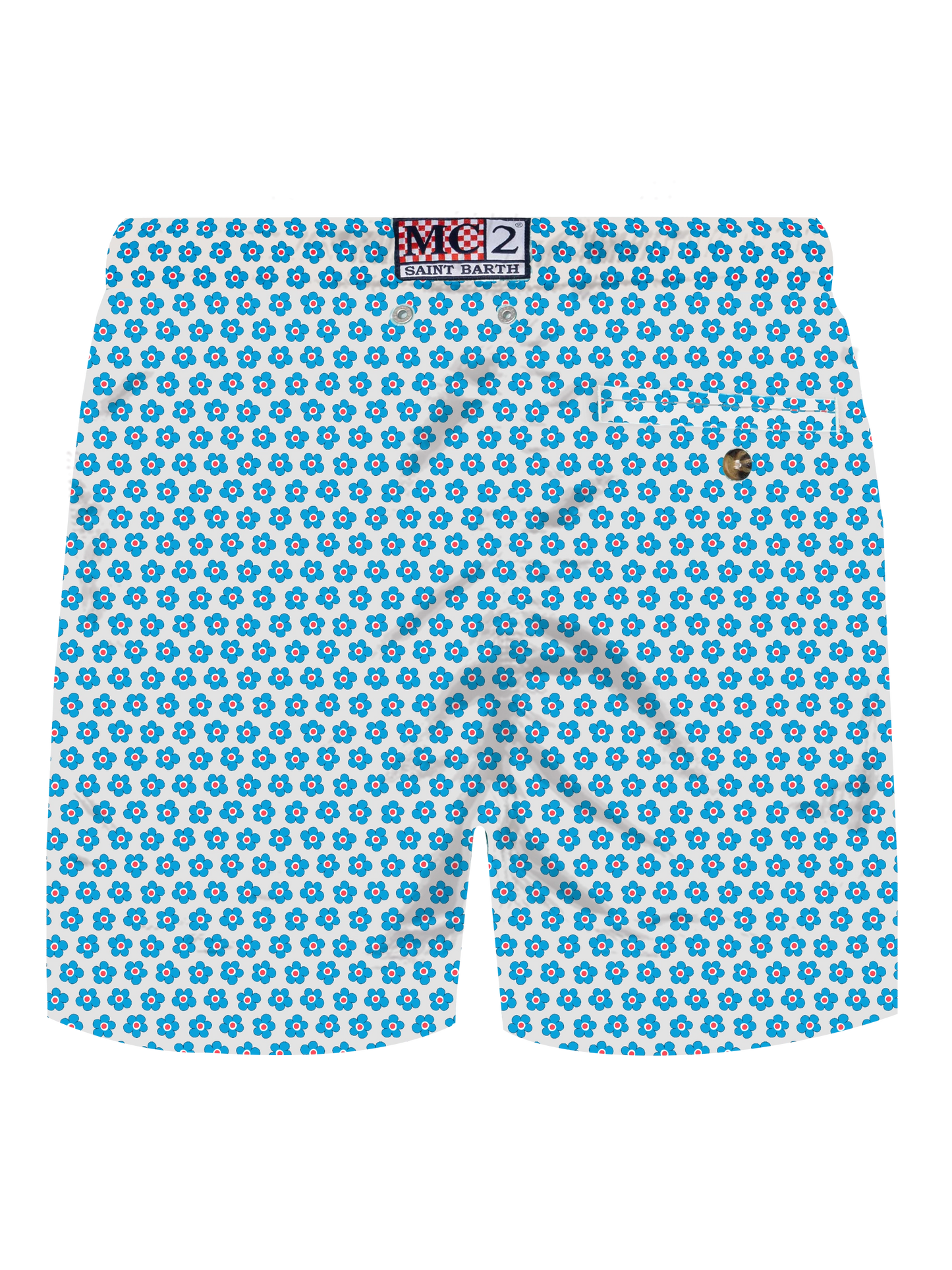 Comfort Light stretch swim shorts with tie print - MC2 Saint Barth