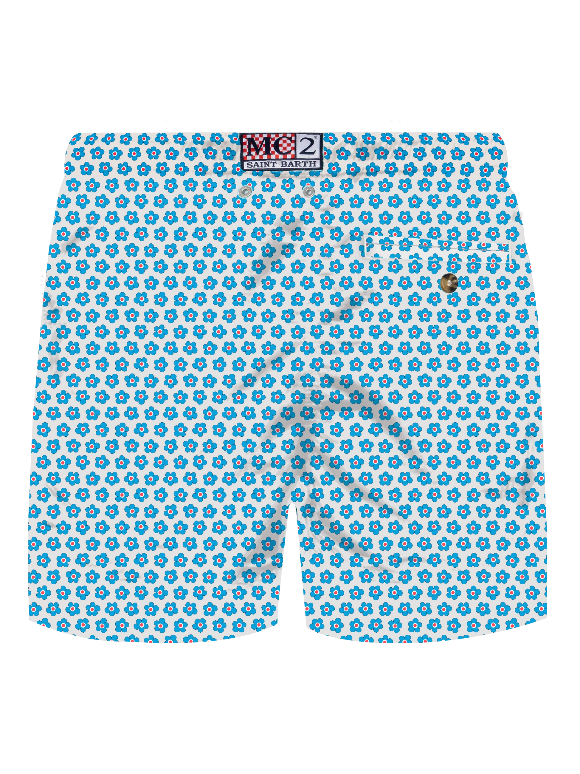 Comfort Light stretch swim shorts with tie print - MC2 Saint Barth